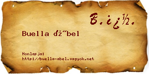 Buella Ábel névjegykártya